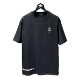 Ch hip-hop t shirts high version ch couple classic sanskrit handmade cross buckle foam pull short sleeve high street american style