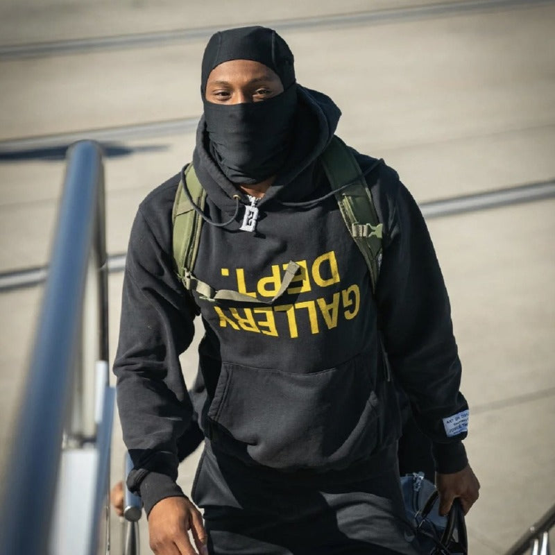 Gallery Dept Hoodie Inverted Alphabet Slogan Printed Hooded Sweater