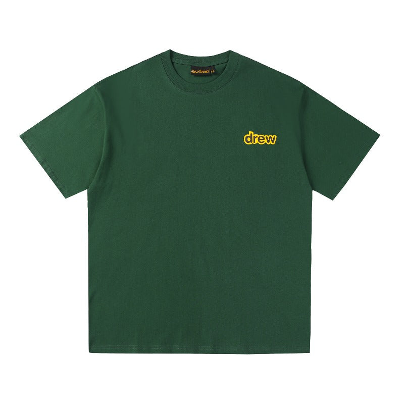 Drew house tshirt r d@ew cartoon bowling pattern crew neck pullover short sleeve