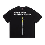 saint m t shirts s.m candle angel graphic crew neck pullover short sleeve top