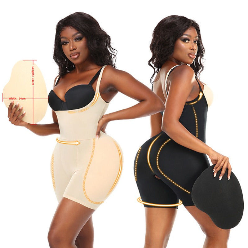 Shapewear bodysuit body shaping, hip enlargement and butt lift
