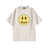 Drew house tshirt r collection d@ew moisturewicking, distressed smiley face graphic, crew neck, pullover, short sleeve wholesale single piece