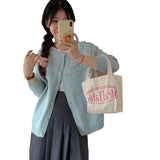 Women Knitted Cardigan Spring and Autumn Knitted Cardigan Loose Hollow out Coat