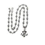 Chrome Hearts Necklace Anchor Scout Flower Men's and Women's Vintage Cross Chain