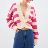 Women Knitted Sweater Spring and Autumn Sweater Female Loose Knitted Cardigan Coat
