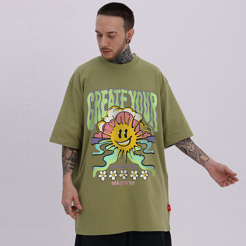 Men T Shirt Couple Casual Short Sleeve T-shirt