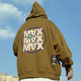 Men Hoodie Letter Printed Hoodie Men's Loose Couple Casual Jacket