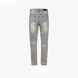 MIJKO Men's Vintage Pants MIJKO Women's Clothing Men's High Street Washing Water Old Printed Trousers