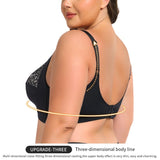 Full figure bra without wire lace