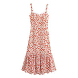 Women Dresses Summer Retro Sexy Lace Sling Dress (Xds0414)