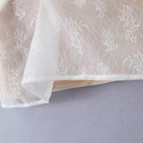 Women Dresses Summer V-neck Lace Dress Slim Fit Sexy Skirt (Xds0414)