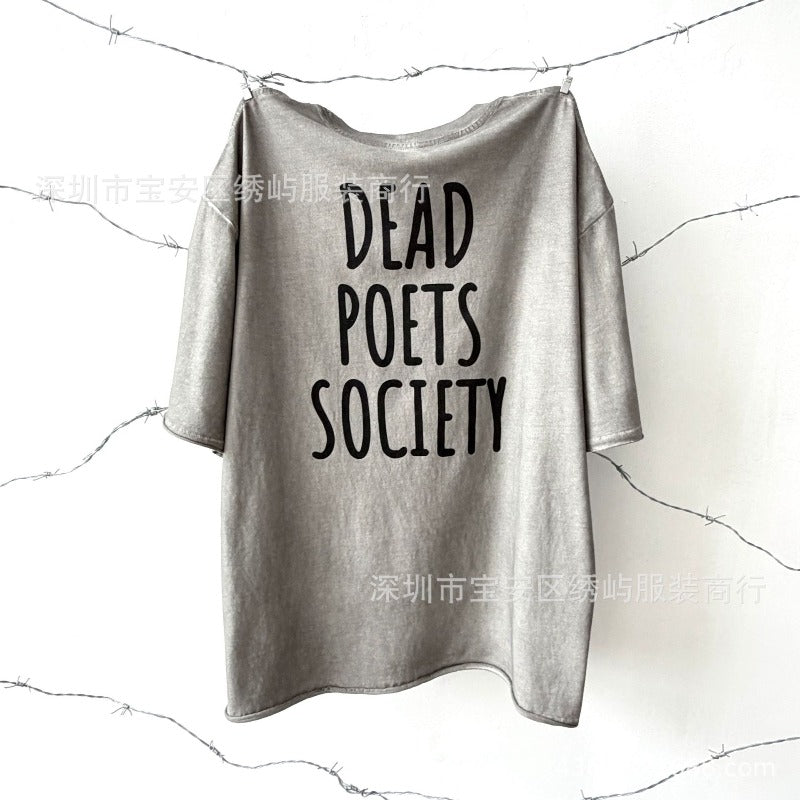 saint m t shirts s.m. dead poets society limited edition crew neck pullover short sleeve t-shirt