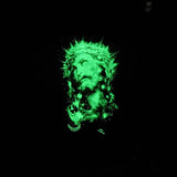 saint m t shirts s.m. glow-in-the-dark distressed crew neck pullover short sleeve t-shirt