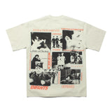 Hip-hop t-shirts - american style "my school" print, vintage washed, distressed short sleeve tee, trendy tee