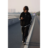 Unisex Jacket Autumn Sports Stand Collar Jacket Men's and Women's Same Style Top Loose Half Zipper Jacket