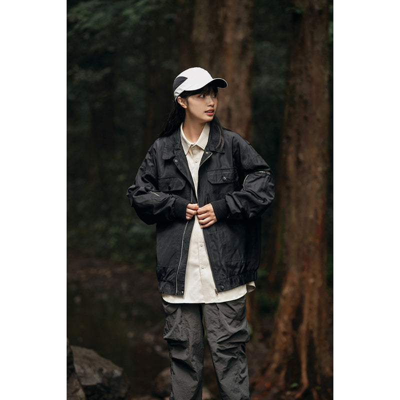Unisex Jacket Loose Lapels Jacket Spring and Autumn