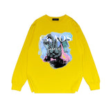 Amiri Long Sleeved Shirt Printed Trendy Pure Cotton