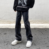 Men Jeans Vintage Jeans Straight Loose Pants