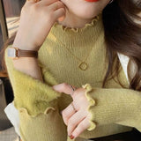 Women Knitwear Autumn and Winter Turtleneck Sweater Slim Bottoming Shirt