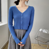 Women Cardigan Sweater Knitted Cardigan Autumn Top 8t712