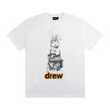 Drew house tshirt d@ew cartoon series graphic print crew neck short sleeve wholesale single piece