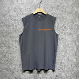 Amiri tank top spider letter printing