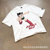 saint m t shirts s.m cartoon series graphic crewneck pullover short sleeve t-shirt