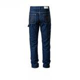 MIJKO Men's Vintage Pants MIJKO Men's and Women's Slim-Fit Trousers Neutral Embroidered Jeans