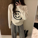 Women Knitwear Autumn and Winter round Neck Knitwear Loose Sweater