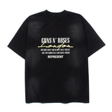 Hip-hop t shirts american high street skull rose distressed washed retro short-sleeved t-shirt tee