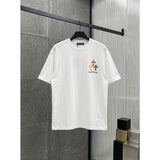 Ch hip-hop t shirts ch short-sleeved horseshoe sanskrit cross printingloosecasual american heavy weight