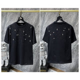 Ch hip-hop t shirts ch gypsophila cross short sleeve loosecasualpure cotton american heavy weight