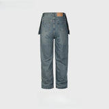 MIJKO Men Vintage Pants MIJKO Splicing trousers for men and women to make old jeans trendy