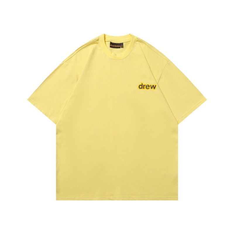 Drew house tshirt r d@ew cartoon dinosaur print crew neck short sleeve pullover