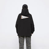 Unisex Jacket Autumn Drawstring Loose Wind Coat
