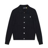 Dopamine fall/winter women's couple cardigan wool sweater macaron color rl small malafit polo collar knit jacket