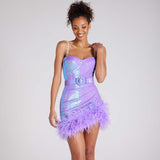 Harlem Night Attire Dress Sexy Tight Dress Sequin Slip Dress