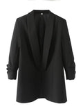 Women's Suits Casual Hemming Sleeve Lapel Small Suit Jacket Women's Top