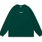 Vetements Hoodie VTM Washing Label Casual Loose Long Sleeve T-shirt