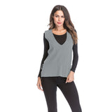 Women Knitted Sweater V-neck Knitted Keep Warm Outerwear Vest