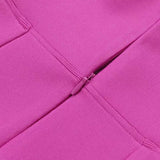 Women Evening Dress Bow Hollow Backless Slit Formal Dress
