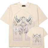 Hip-hop t shirts american high street hip hop street fire phoenix window printing short-sleeved t-shirt casualtrendytee