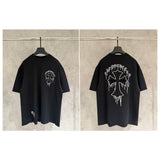 Ch hip-hop t shirts high streetch short sleeve cross embroiderlogosloosecasualamerican heavy weight short sleeve