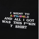 Hip-hop t-shirts, short-sleeve kanye-style minimalist letter print casual tee, trendy apparel
