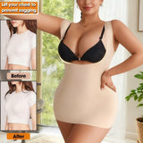 Shapewear tank top supports the chest tightens the abdomen
