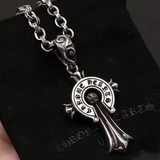Chrome Hearts Necklace Men's and Women's Vintage Cross Letter Necklace