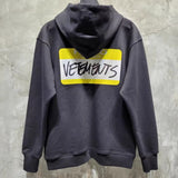 Vetements Hoodie Loose Zip Sweatshirt Coat Hoodie