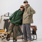 Unisex Jacket Fall Hoodie Workwear Jacket