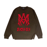 Amiri Long Sleeved Shirt Printed Trendy Pure Cotton