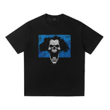 saint m t shirts s.m skull graphic crew neck short sleeve tee